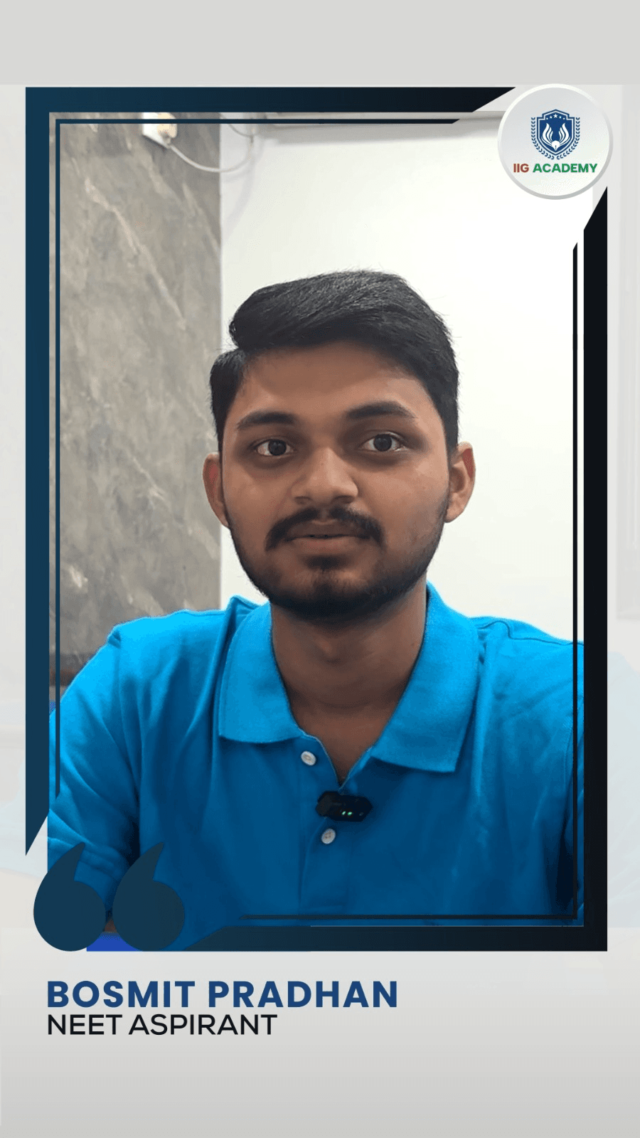 Bosmit Pradhan - NEET Aspirant