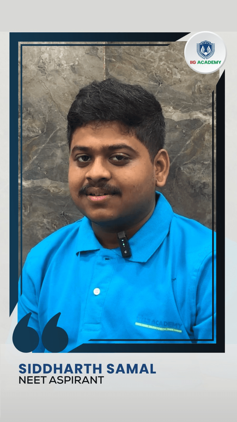 Siddharth Samal - NEET Aspirant